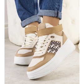 D/GMR Beige high sneakers for ankle adolis