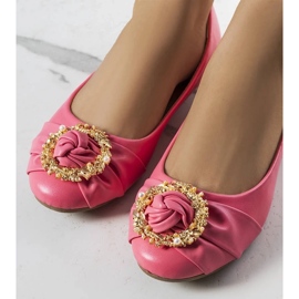 D/GMR Pink ballerinas with gold embellishment from Antoinette D/GMR Pink ballerinas with gold embellishment from Antoinette