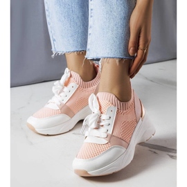 D/GMR Pink wedge sneakers from Ann D/GMR Pink wedge sneakers from Ann