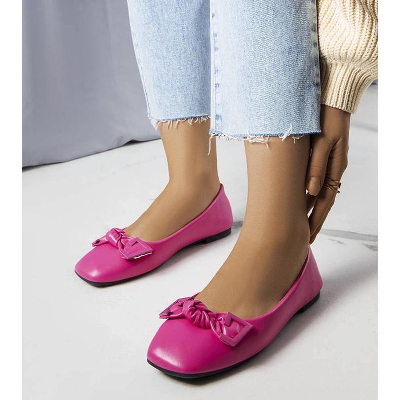 D/GMR Pink ballerinas with bow from Tabitha