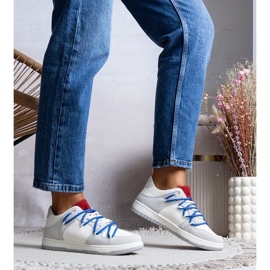 D/GMR Gray sneakers women's sneakers, arcobaleno laces grey