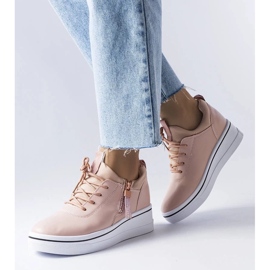 D/GMR Pink low wedge sneakers from Mathieu