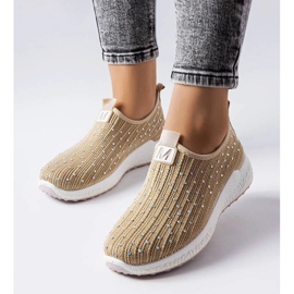 D/GMR Beige sneakers with rhinestones from Maasje