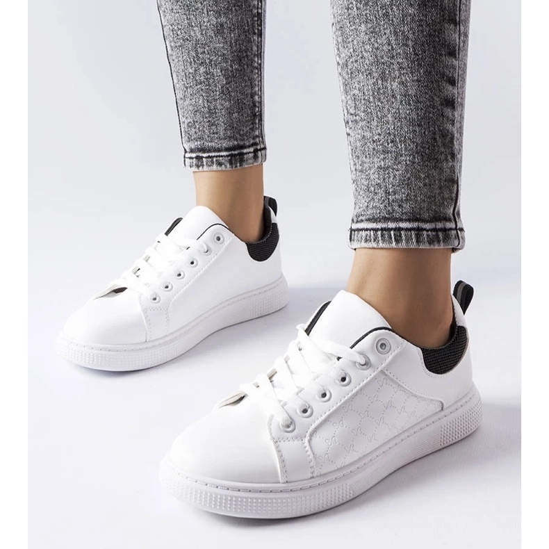 D/GMR Black and white sneakers with embossing from Dreux