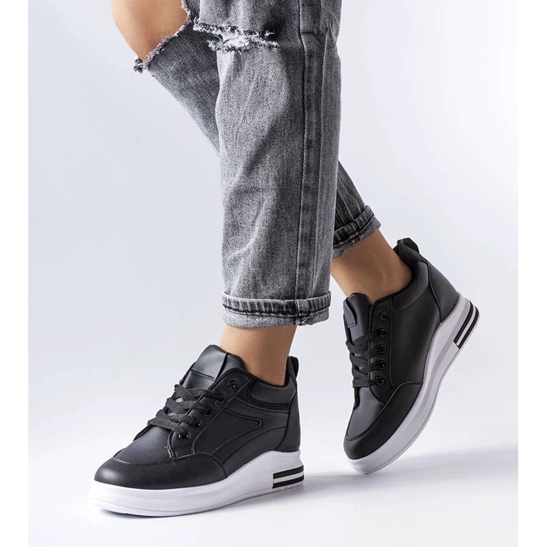 D/GMR Bonevil black glitter sneakers D/GMR Bonevil black glitter sneakers