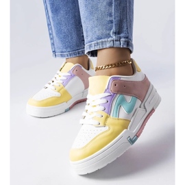 D/GMR Pink and yellow shoes with a thicker sole from Harter
