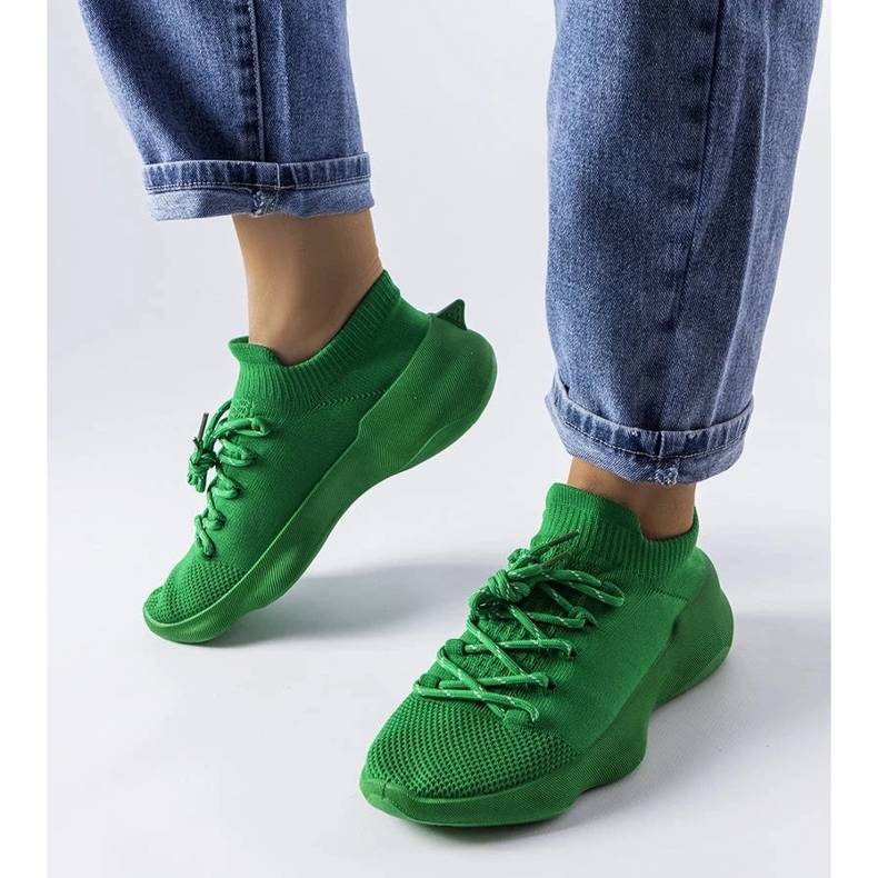 D/GMR Côté green fabric sneakers