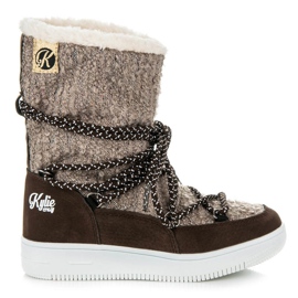 Kylie Winter boots brown