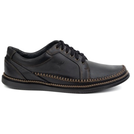 Olivier Men's leather shoes casual model 313gt black Olivier Men's leather shoes casual model 313gt black
