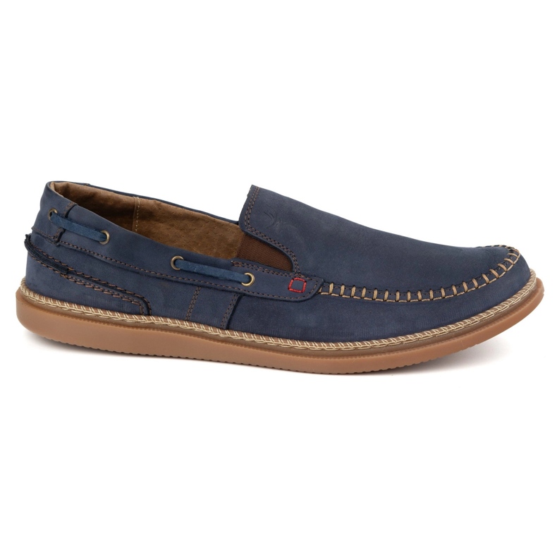Olivier Men's shoes slipped loafers 314gt navy blue