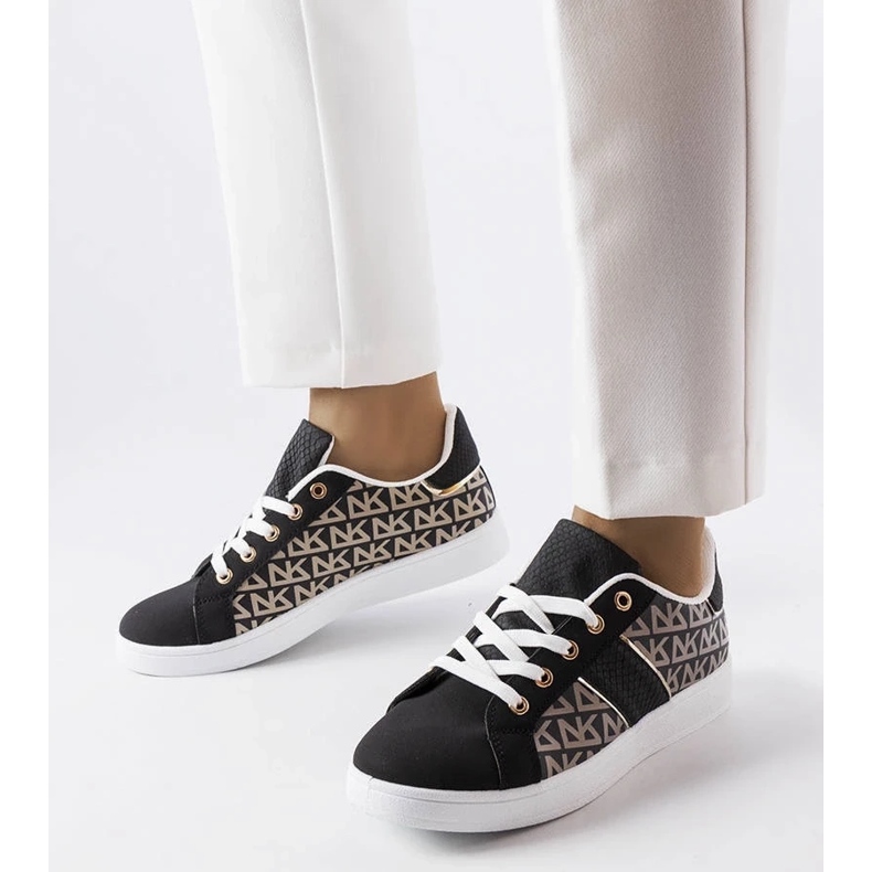 D/GMR Black sneakers decorated with the Bolduc monogram