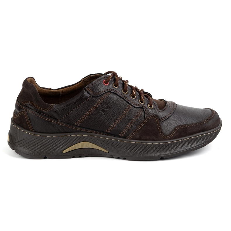 Olivier Men's leather lace -up shoes Sport style 315gt brown floter Olivier Men's leather lace -up shoes Sport style 315gt brown floter