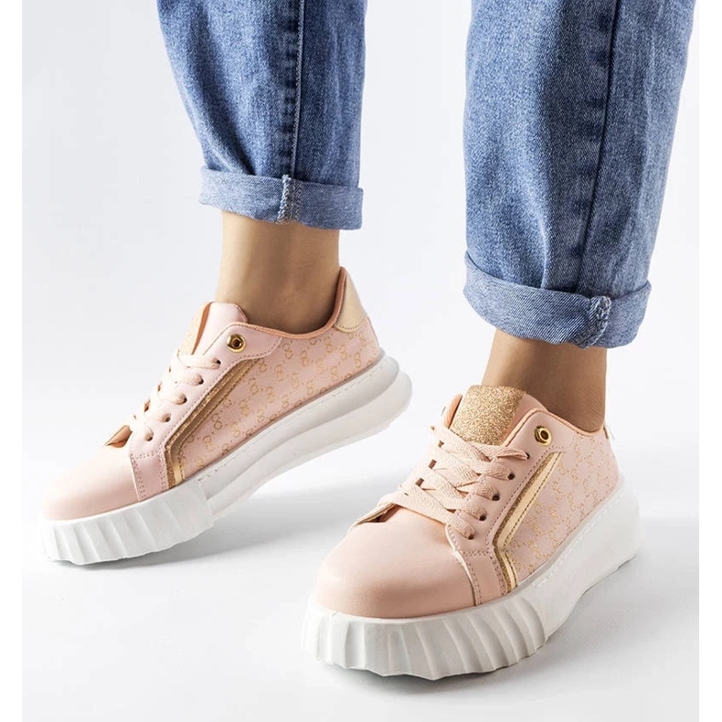 D/GMR Pink platform sneakers from Giuseppe