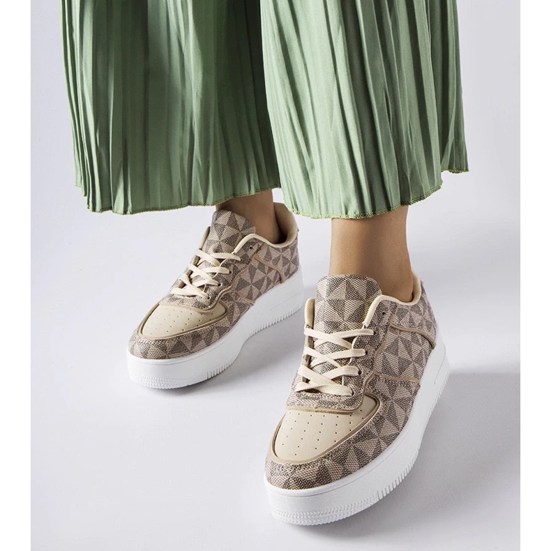 D/GMR Beige sneakers decorated with the Sands monogram