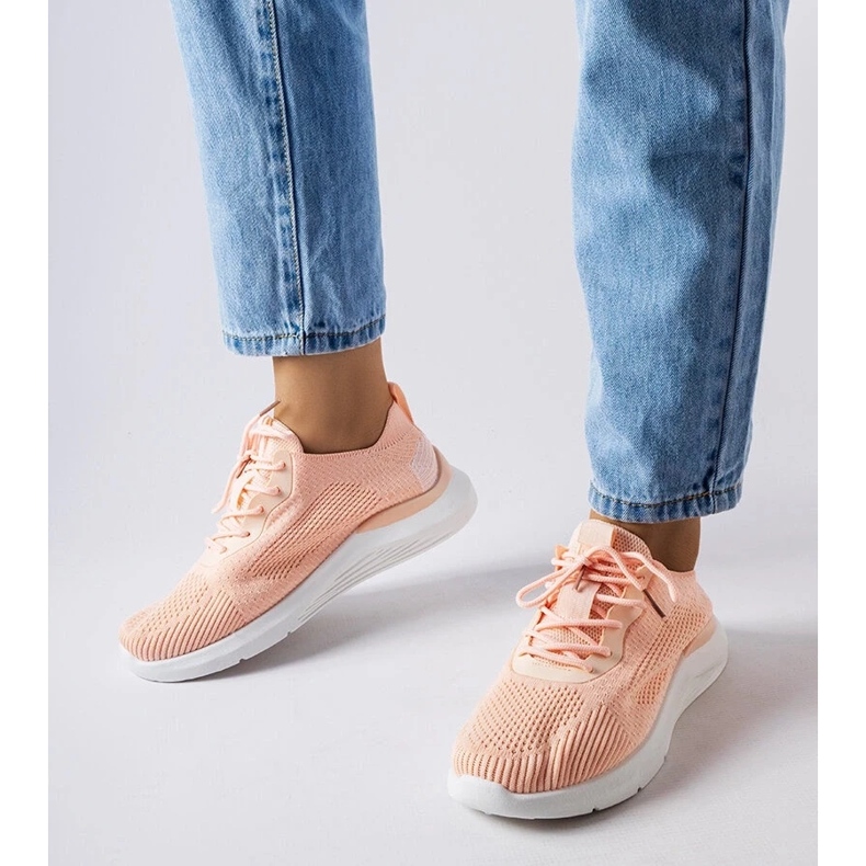 D/GMR Orange and white sneakers from Nelson