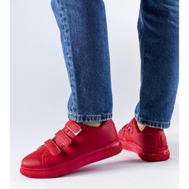 D/GMR Red sneakers with Velcro fastening from Paré