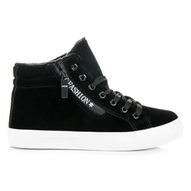 Ideal Shoes Sneakers with insulation black