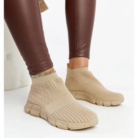 D/GMR Dark beige lightweight sports sneakers by Vaclav