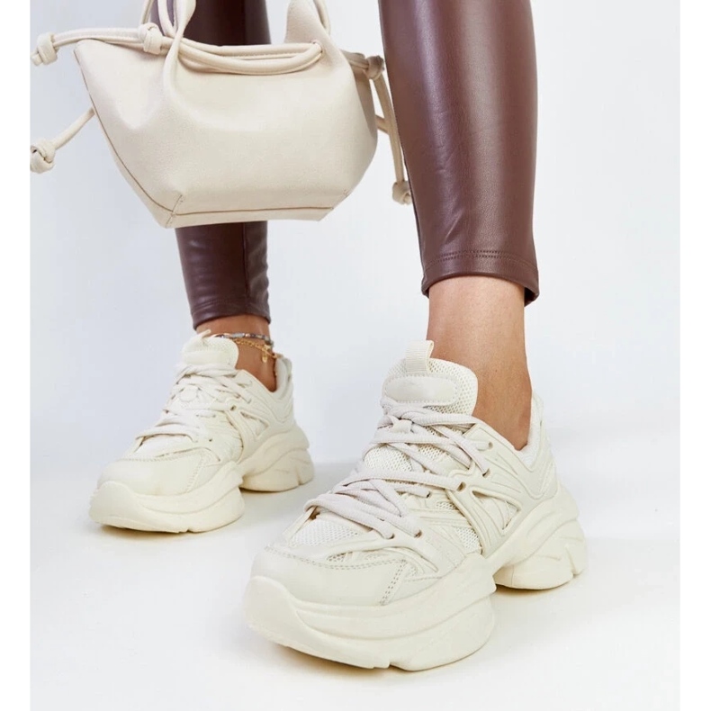 D/GMR Light beige sports sneakers by Feaven