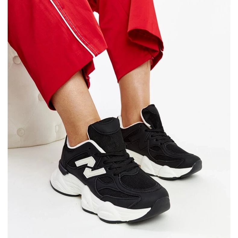 D/GMR Black sneakers with a massive Gergely sole