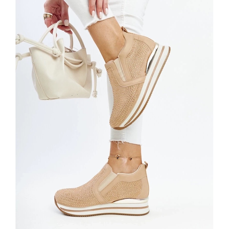 D/GMR Brown Cadelaria wedge sneakers