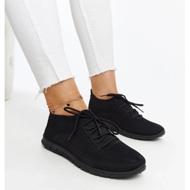 D/GMR Zahira black fabric sneakers