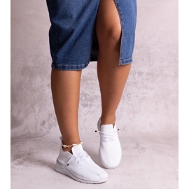 D/CEO Gaberla white slip-on sneakers