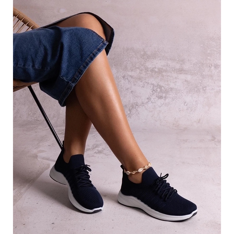 D/CEO Navy blue Muaza sports sneakers