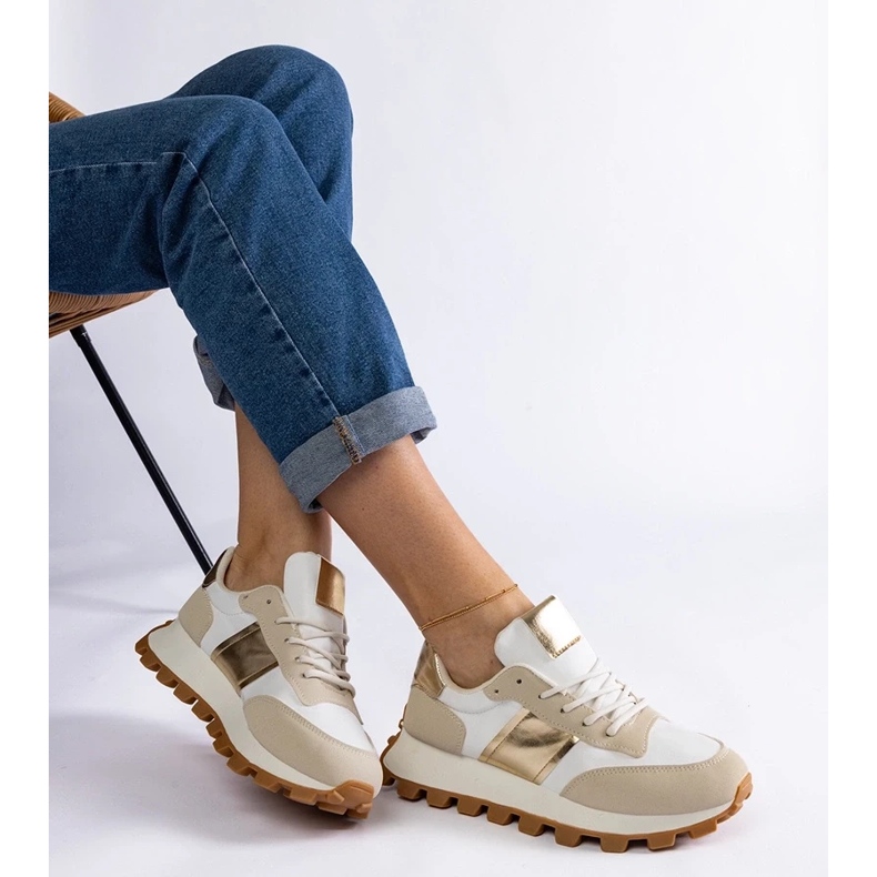 D/CEO Beige sneakers with a visible Restia protector