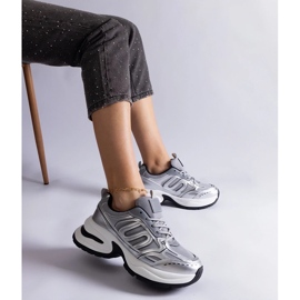D/CEO Garza silver women's sports sneakers D/CEO Garza silver women's sports sneakers