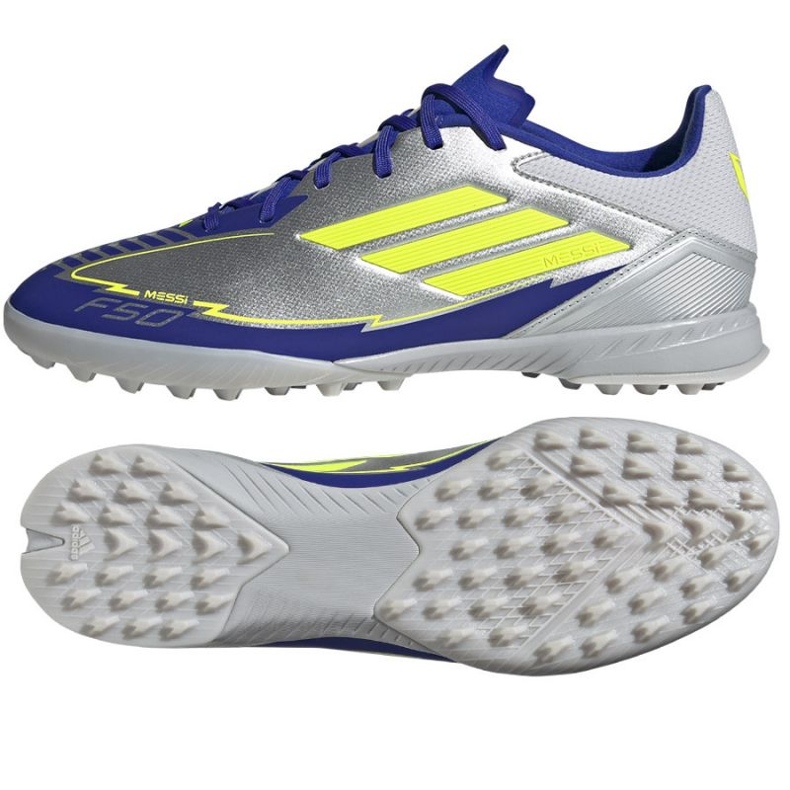 Adidas F50 League Messi TF IH0919 Silver-Blue Adidas F50 League Messi TF IH0919 Silver-Blue