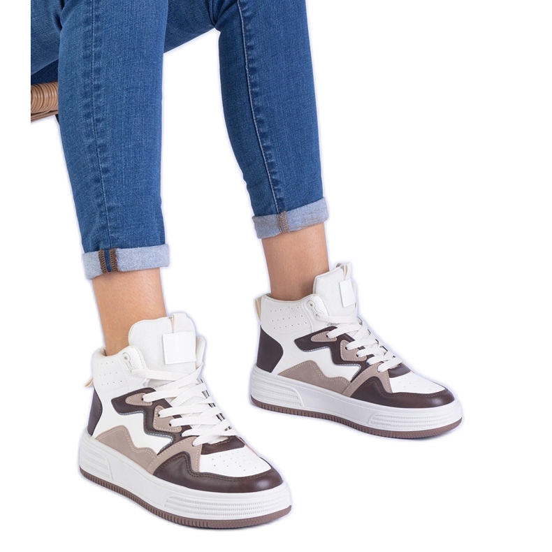 Brown women's sports sneakers