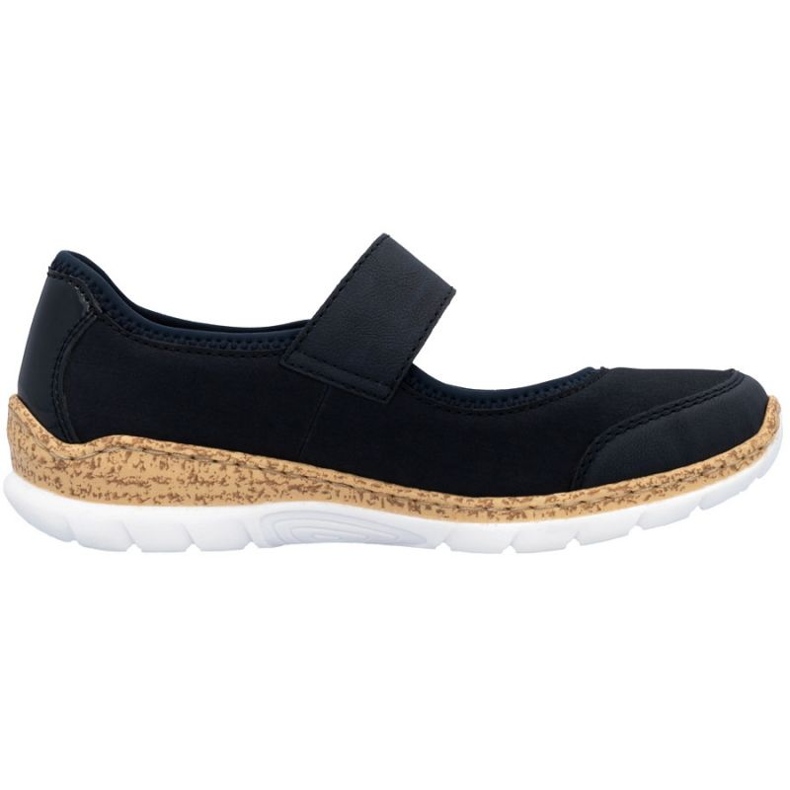 Rieker N42B0-14 Velcro shoes navy blue