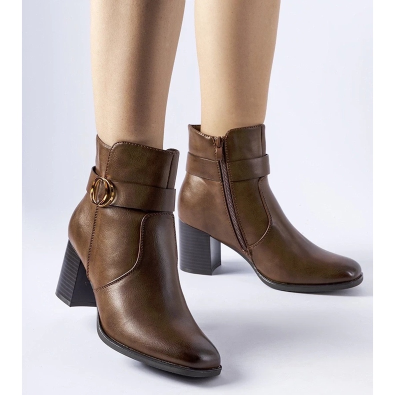D/CEO Brown insulated ankle boots from Muscoline