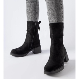 D/CEO Black ankle boots made of eco-suede Agordino D/CEO Black ankle boots made of eco-suede Agordino