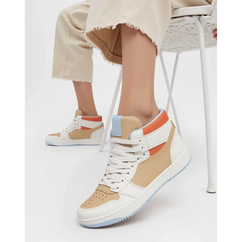Women's sneakers Veltor White/Khaki