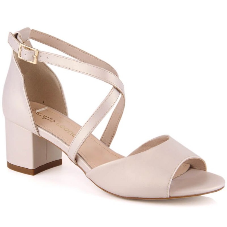 High heels Sergio Leone SK367C beige High heels Sergio Leone SK367C beige
