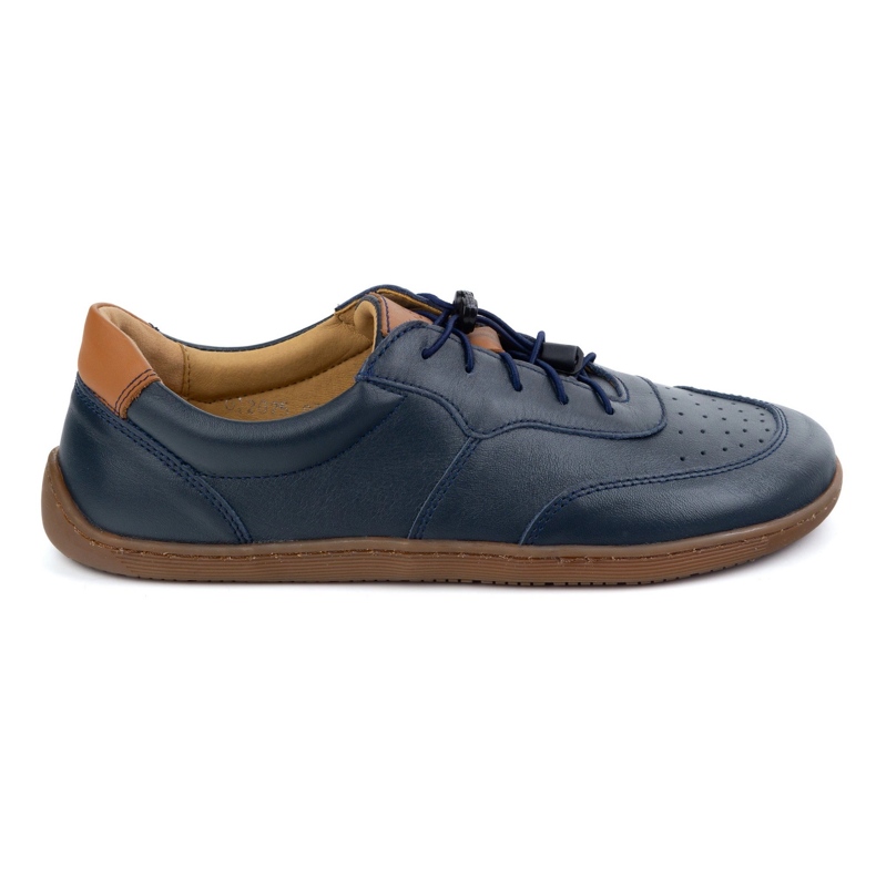 Kampol Barefoot minimalist leather shoes 500/54 navy blue