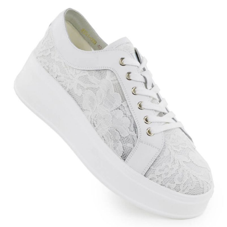 S.Barski Shoes on the platform S. Barski HY51-059 White