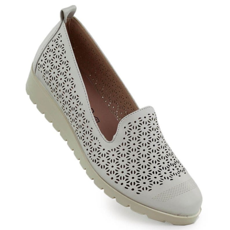 M.Daszyński Shoes at M. Daszyński MR1628-20 in flowers grey