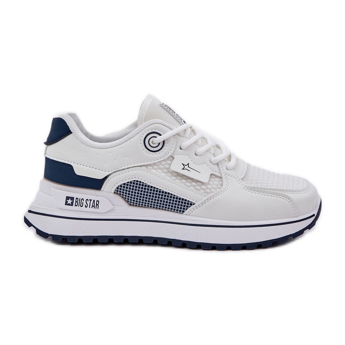 Sneakers Sneakers Sneakers Big Star NN274A103 HI-POLY SYSTEM White and navy blue