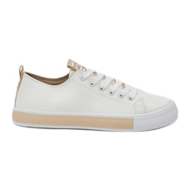 Classic golden zloty sneakers