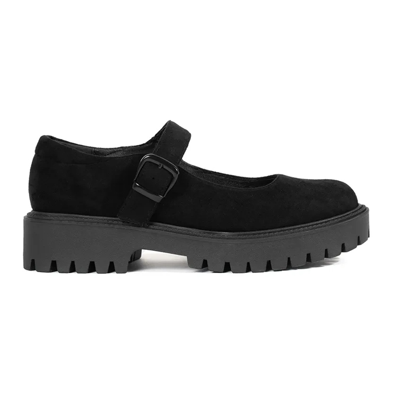 Goodin Black shoes on the suede platform Goodin Black shoes on the suede platform