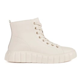Goodin High light -beige women's sneakers on the platform Goodin High light -beige women's sneakers on the platform