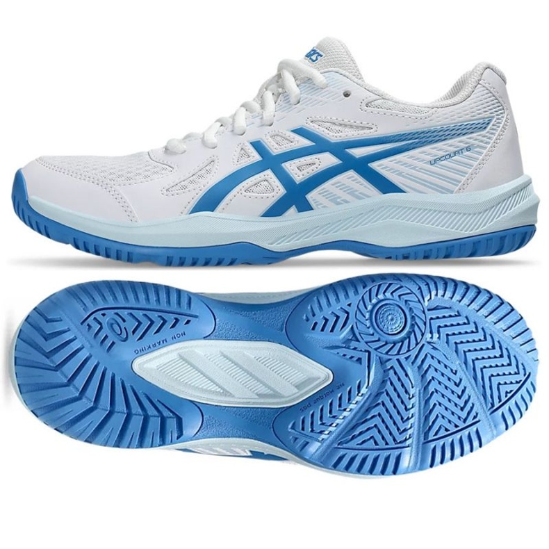 ASICS UPCURT 6 1072A107 101 volleyball shoes white