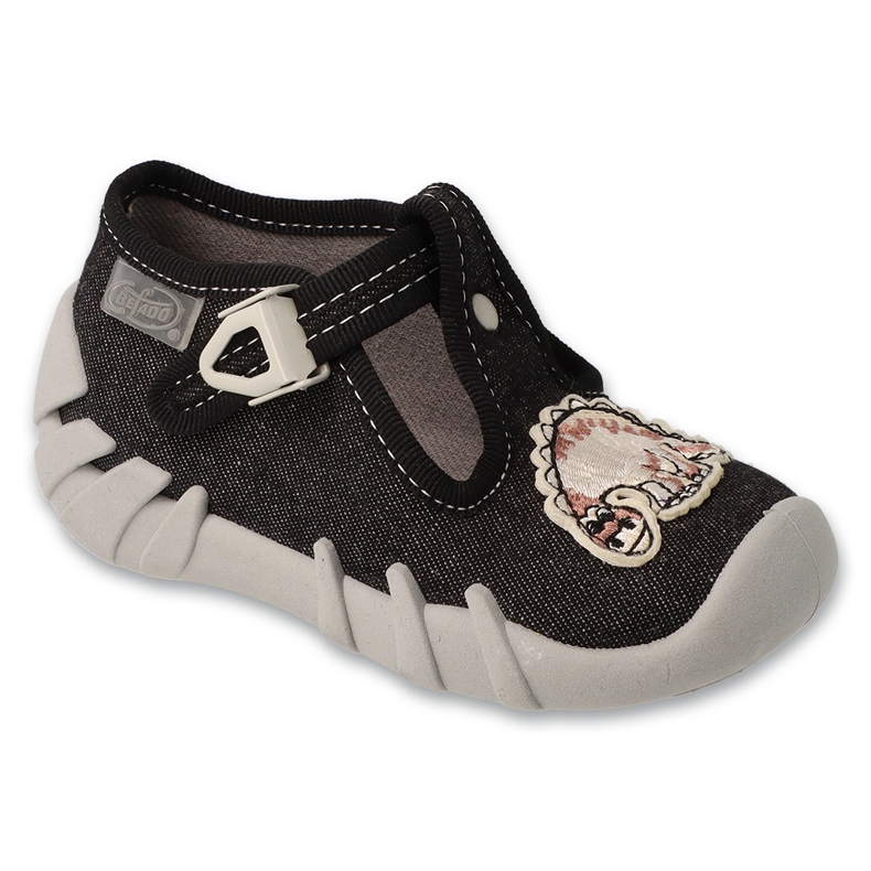 Befado children's slippers 110p512 for an application with application black
