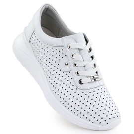 Vinceza 79532 openwork sports shoes white