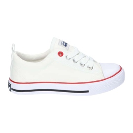 American Club Children's white classic tied American LH25 sneakers