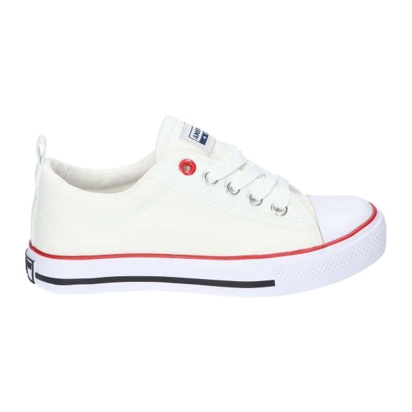 American Club Children's white classic tied American LH25 sneakers