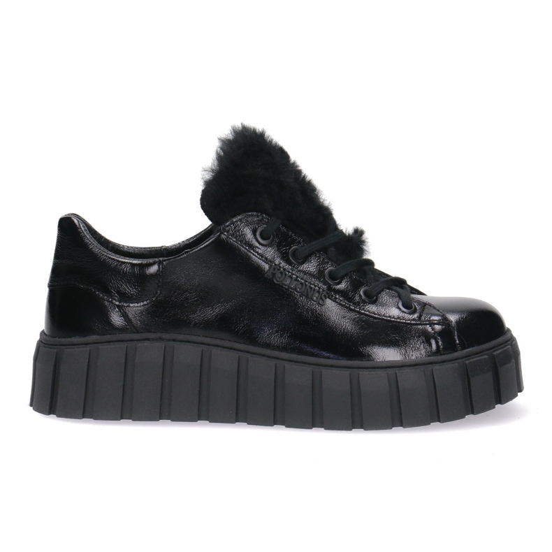 Women's leather shoes pollonus black pour 5-1578-005